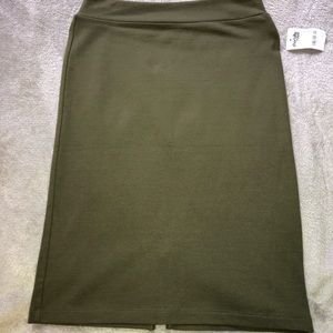 Bodycon Pencil Skirt, Olive Green Charlotte Russe